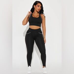 Fashion Nova Celeste Active Set - Black